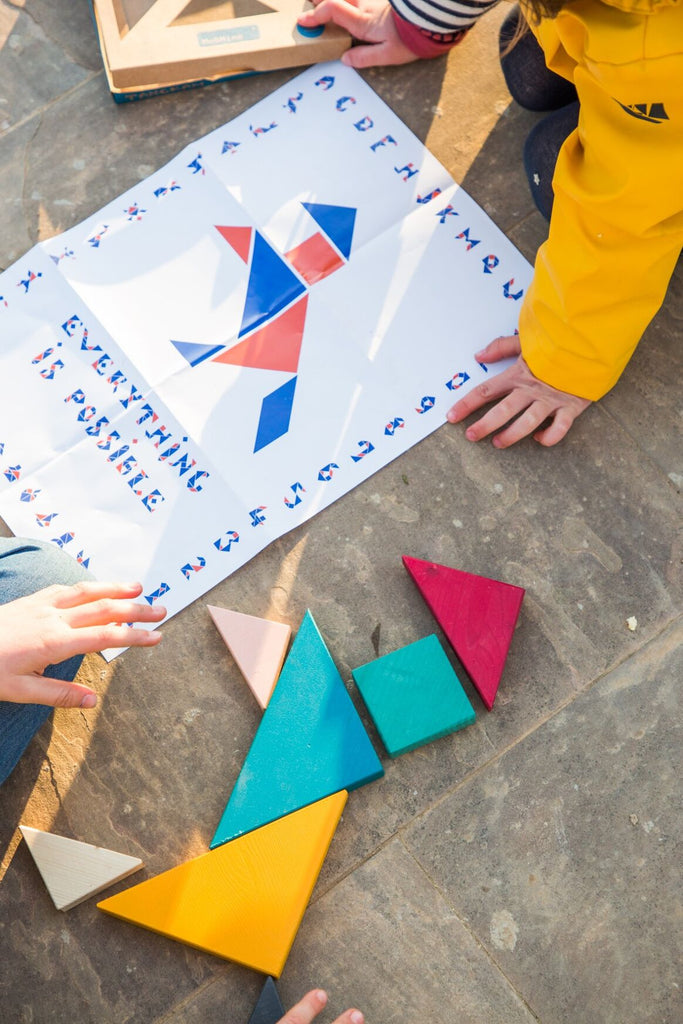 jeu tangram en bois