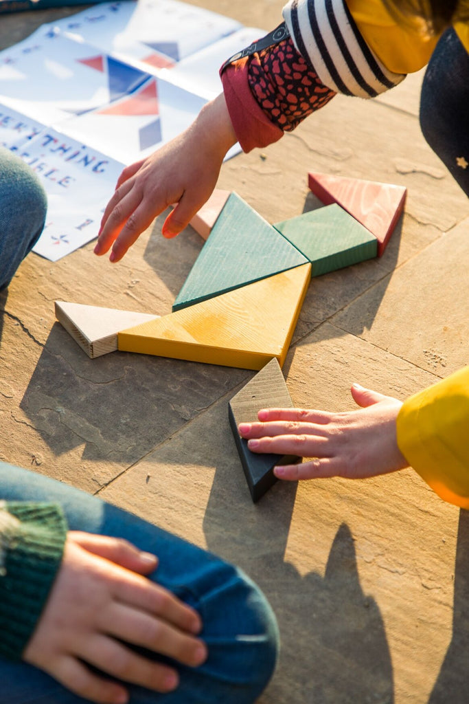 jeu tangram en bois