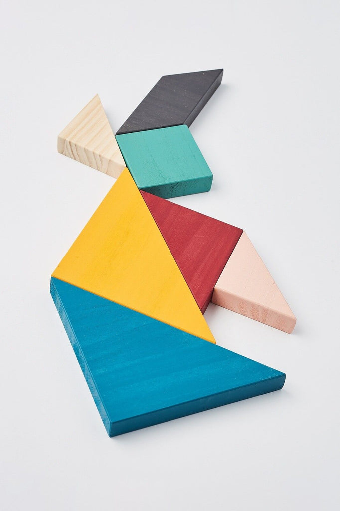 jeu tangram en bois