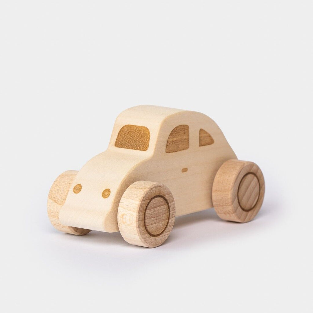 jouet voiture en bois coccinelle