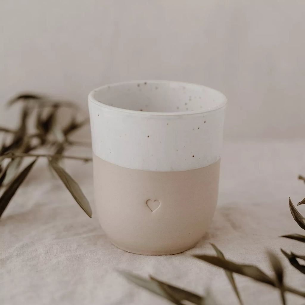 Mug en grès "Coeur"