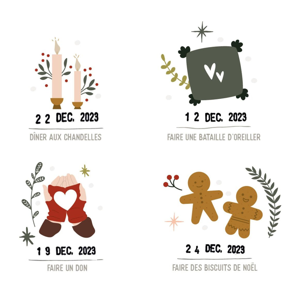 affiche noel calendrier de l'avent