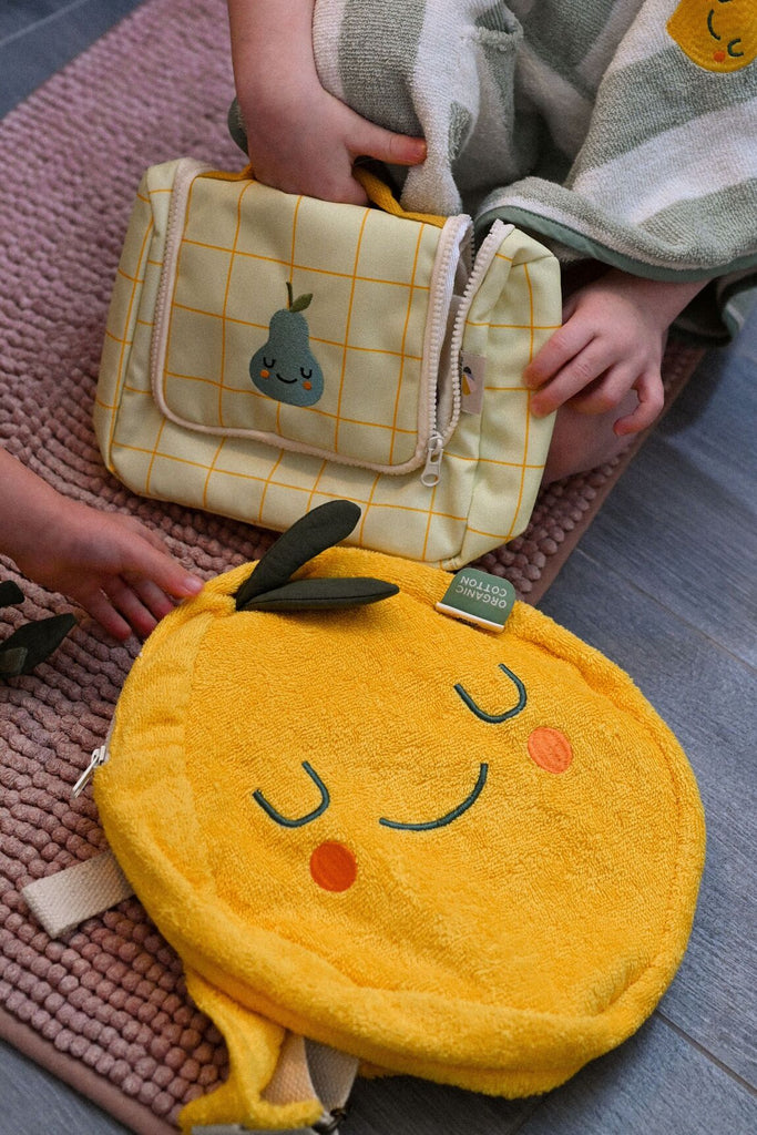 Sac à dos enfant en coton éponge citron