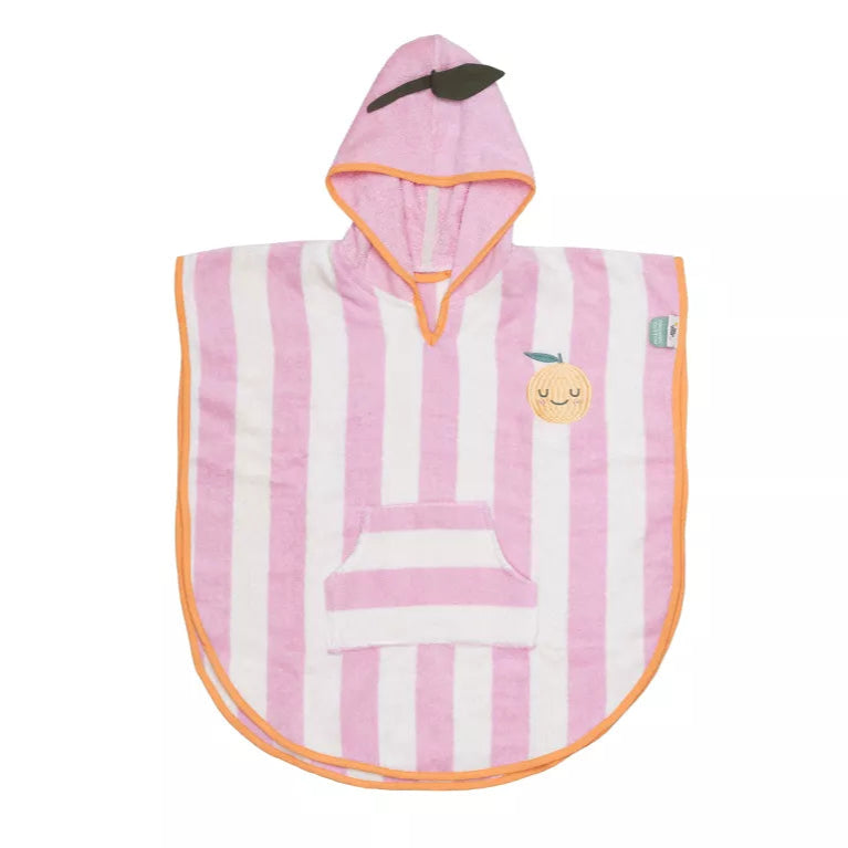 Poncho de bain enfants en éponge Mady Mandarine